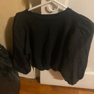 Zara black sweaters blouse